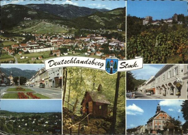 Deutschlandsberg Gesamtansicht Burg Hauptplatz Klause Ra