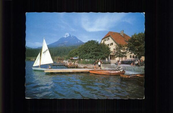 Fuschl See Salzkammergut Bootspartie Cafe Restaurant Leitner