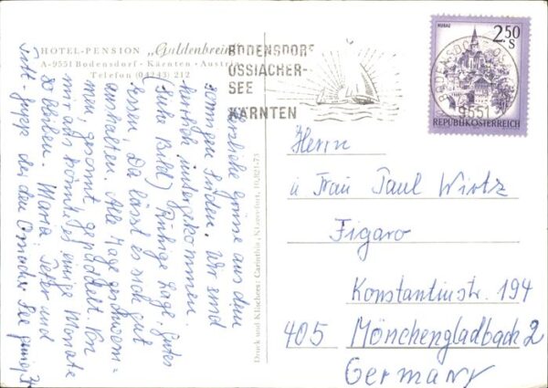 Bodensdorf Steindorf Hotel Pension Guldenbrein Motorboote – Bild 2