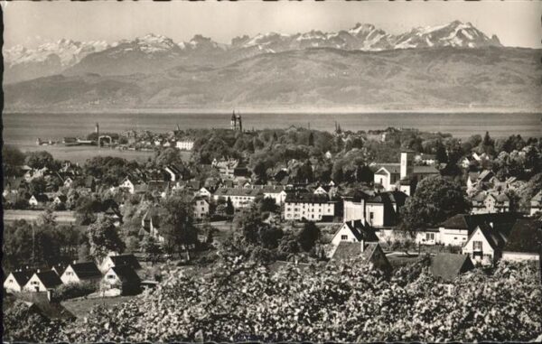 Lindau Bodensee Panorama Inselstadt See Berge