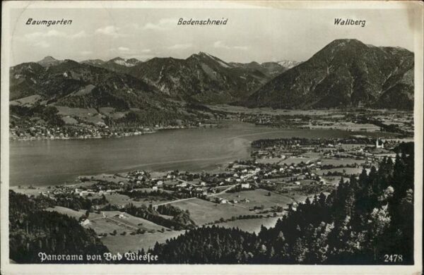 Gmund Tegernsee Panorama von Bad Wiessfee Baumgarten Bo