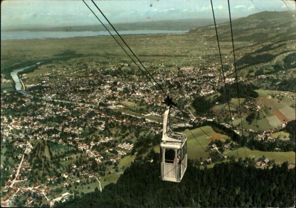 Dornbirn Vorarlberg Panorama mit Karrnseilbahn