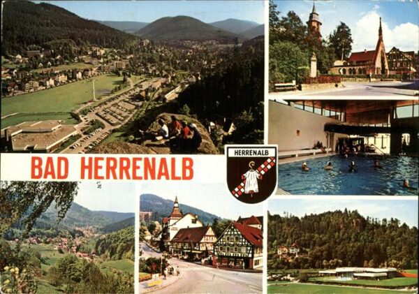 Bad Herrenalb Panorama Schwimmbad Wappen