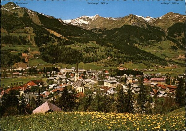 Bad Hofgastein Salzburg Panorama Türchlwadn Hundskopf Tauernbah