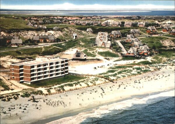 List Sylt Fliegeraufnahme Strand Ort