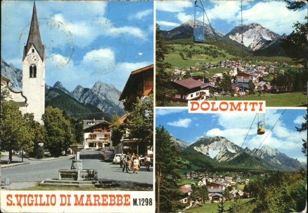 Marebbe St.Vigilio Dolomiten Skigondel Panorama