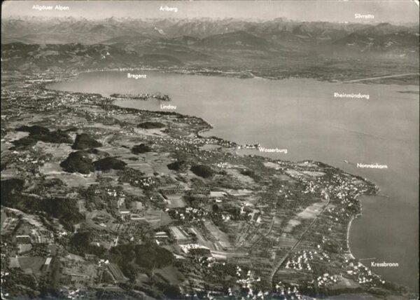 Lindau Bodensee Bayerisches Bodenseeufer Blick vom Vora