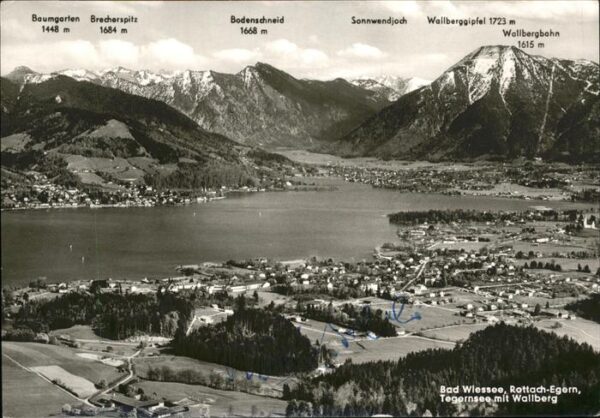 Bad Wiessee Rottach-Egern Tegernsee mit Wallberg