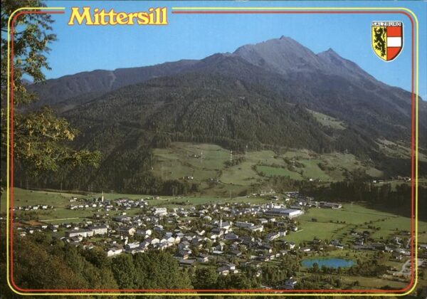 Mittersill Oberpinzgau Panorama See Alpen Wappen