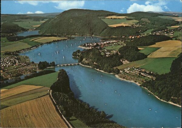 Diemelsee Fliegeraufnahme Heringhausen See Segelb
