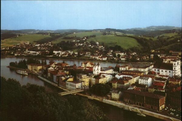 Passau Fliegeraufnahme Panorama Donau Inn Drei