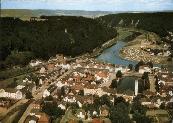 Bad Karlshafen Fliegeraufnahme Panorama Weser Stadt