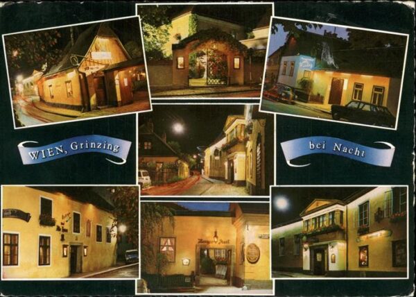 Wien Grinzing Taverne bei Nacht
