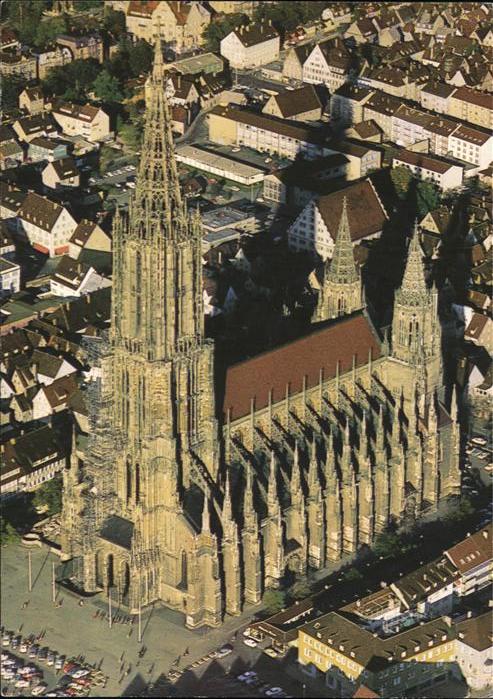 Ulm Donau Fliegeraufnahme Münster