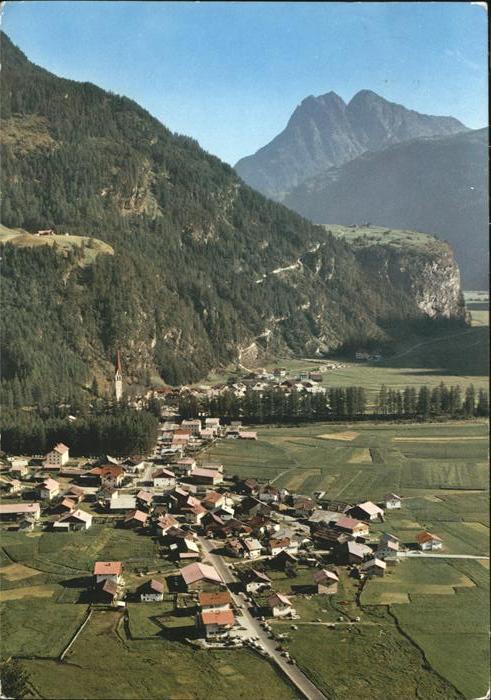 Langenfeld Oetztal Panorama mit Brand Burgstein