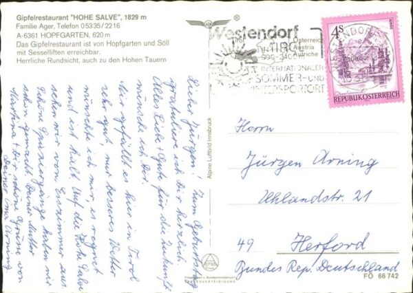 Hopfgarten Brixental Gipfelrestaurant Hohe Salve Familie Age – Bild 2