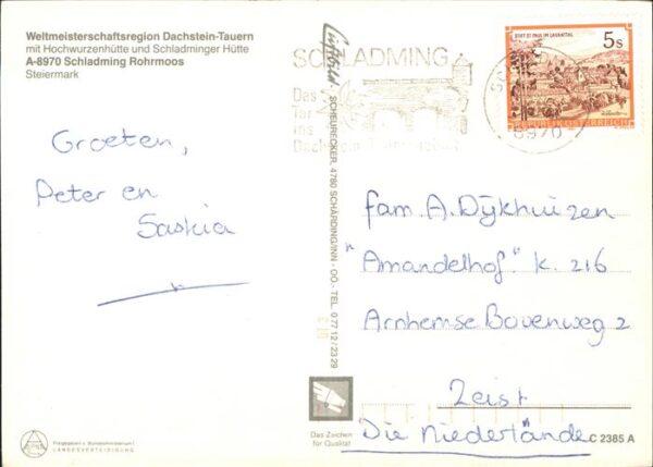 Schladming Obersteiermark Rohrmoos Weltmeisterschaftsregion Dachs – Bild 2