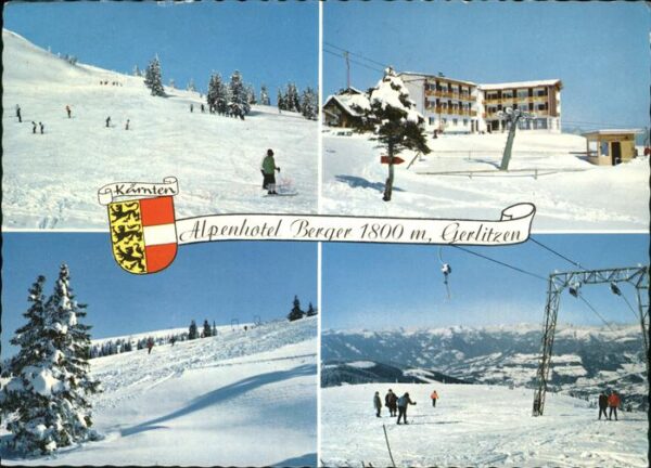 Gerlitzen Alpenhotel Berger Wappen Ski Schnee Lif