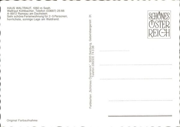 Ramsau Dachstein Steiermark Haus Waltraud Wappen – Bild 2