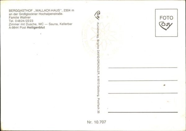 Heiligenblut Kaernten Berggasthof Wallackhaus Hochalpenstrass – Bild 2