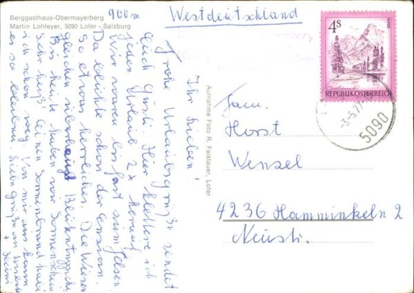 Lofer Berggasthof Obermayerberg Martin Lohfey – Bild 2