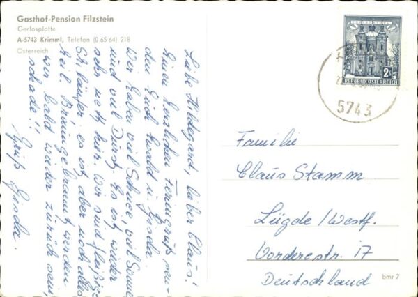 Krimml Gasthaus Pension Filzstein – Bild 2