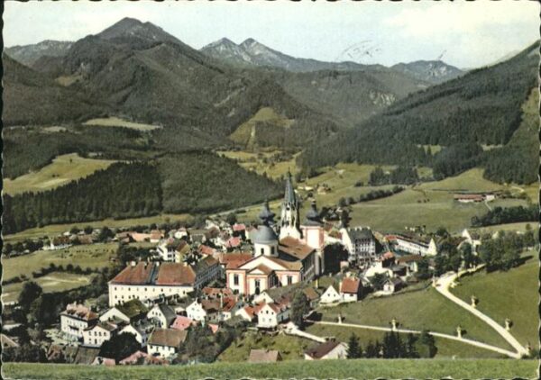 Mariazell Steiermark Panorama gegen Zellerhüte