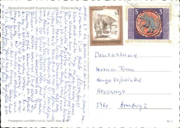 Kremsmuenster Benediktinerstift Fliegeraufnahme – Bild 2