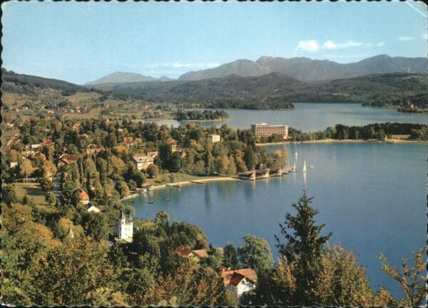 Poertschach Woerthersee Fliegeraufnahme Wörther See