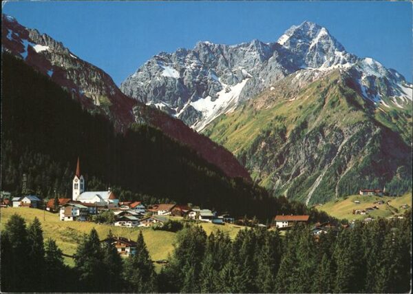 Riezlern Kleinwalsertal Vorarlberg Panorama mit Widderstein
