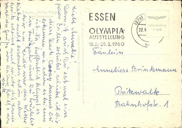 Essen Ruhr Fliegeraufnahme Villa Hügel Baldeneysee – Bild 2