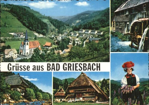 Bad Griesbach Schwarzwald Panorama Mühle Tracht