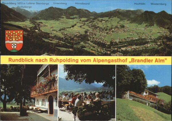 Ruhpolding Panorama Alpengasthof Brandler Alm Wapp