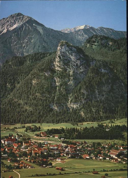 Oberammergau Panorama Passionsspieldorf mit Notkarsp