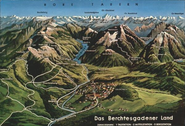 Berchtesgaden Landkarte Hohe Tauern Königsee