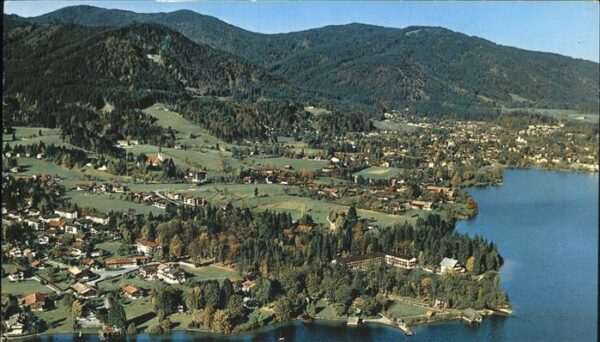 Bad Wiessee Fliegeraufnahme Panorama am See