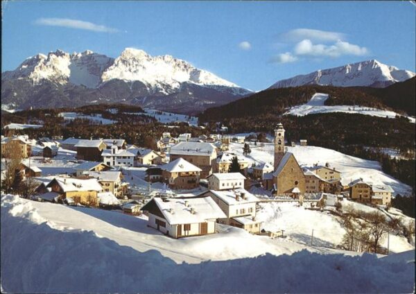 Latemar Deutschnofen im Schnee Dolomiten