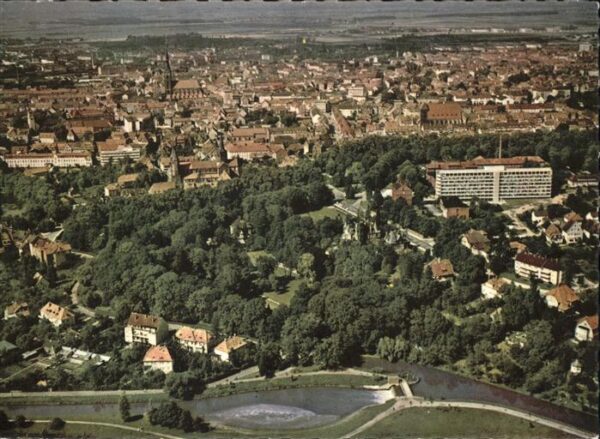 Hildesheim Fliegeraufnahme Stadt