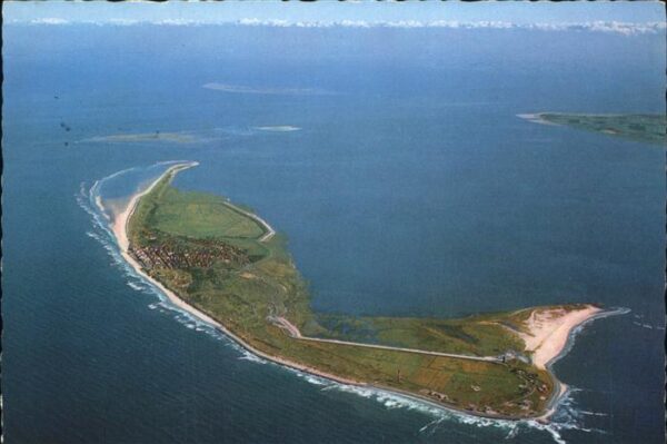 Wangerooge Nordseebad Fliegeraufnahme Insel von Westen