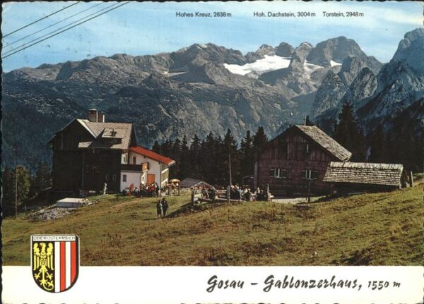 Gosau Oberoesterreich Gablonzerhaus Wappen