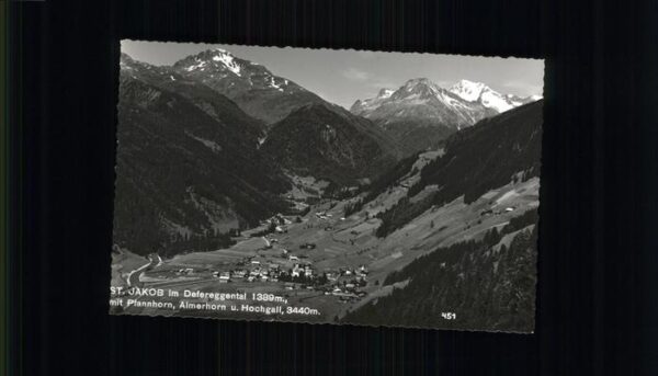 St Jakob Defereggen Blick ins Defereggental mit Pfannhorn A