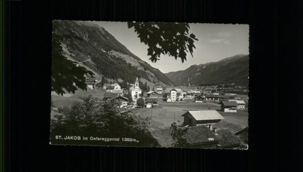 St Jakob Defereggen Ortsansicht mit Kirche