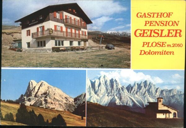 Brixen Suedtirol Gasthof Pension Geisler Bergkapelle Plo