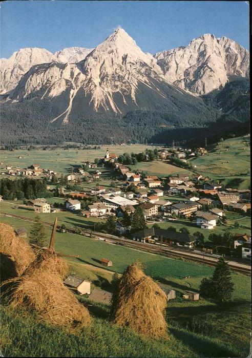Lermoos Tirol gegen Sonnenspitze Sommerfrische Heuern
