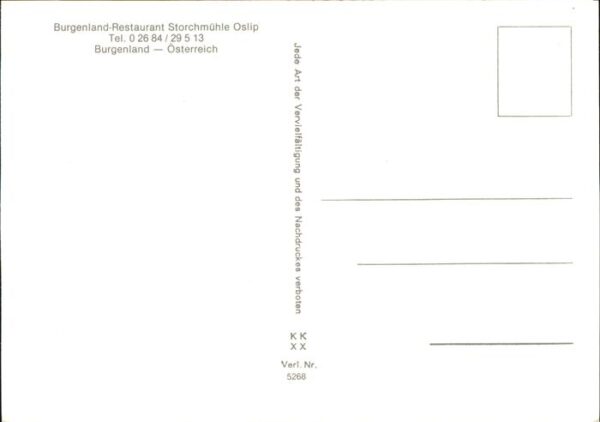 Oslip Burgenland Restaurant Storchmühle Trach – Bild 2