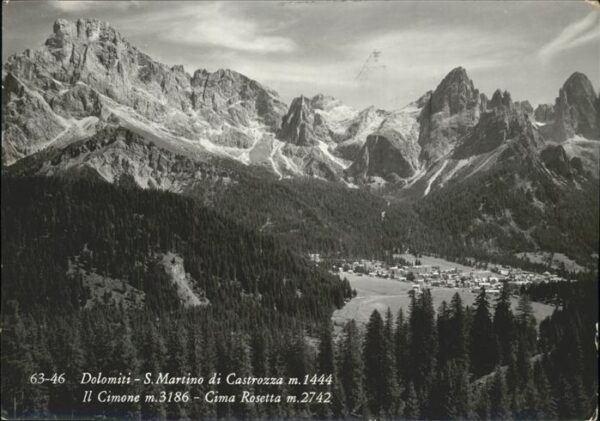 San Martino di Castrozza Il Cimone Cima Rosetta Dolomiti