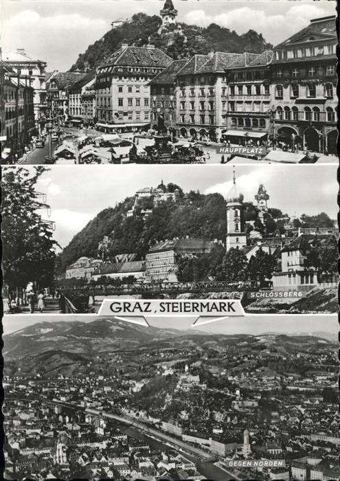Graz Steiermark Hauptplatz Schlossberg