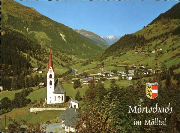 Moertschach im Mölltal Kirche Glocknerstrasse Wappe