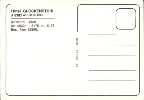 Westendorf Tirol Hotel Glockenstuhl Brixental Fassadenma – Bild 2