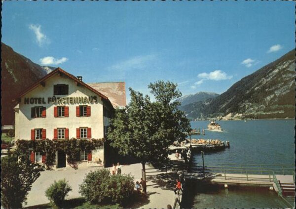 Pertisau Achensee Hotel Fürstenhaus Landungssteg Schiff